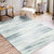 White and Grey Casual Rug Synthetic Swirl Stripe Pattern Rug Washable Non-Slip Backing Carpet for Living Room White Clearhalo 'Area Rug' 'Casual' 'Rugs' Rug' 1635331