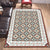 Persian Moroccan Rug in Brown Geometry Floral Pattern Rug Polyester Non-Slip Backing Carpet for Home Decoration Brown Clearhalo 'Area Rug' 'Moroccan' 'Rugs' Rug' 1635536