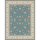 Blue and Khaki Classic Rug Polyester Floral Pattern Rug Washable Non-Slip Backing Carpet for Living Room Clearhalo 'Area Rug' 'Rugs' 'Vintage' Rug' 1635698