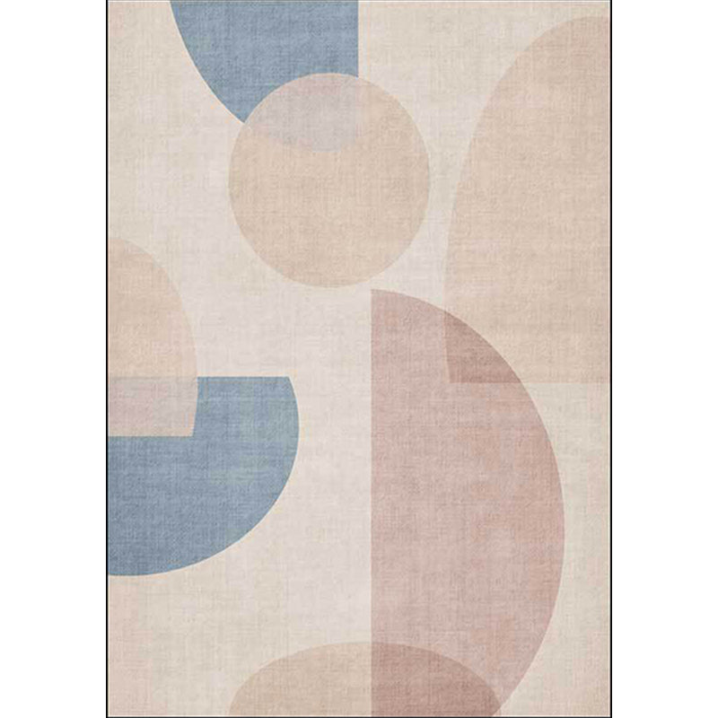 Funky Colorblock Rug Light Brown Modern Rug Polyester Washable Anti-Slip Backing Area Rug for Living Room Clearhalo 'Area Rug' 'Modern' 'Rugs' Rug' 1635946