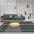 Green and Grey Novelty Rug Polyester Abstract Rug Washable Non-Slip Backing Carpet for Living Room Green Clearhalo 'Area Rug' 'Modern' 'Rugs' Rug' 1635952