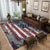 Red and Blue Modern Rug Polyester USA Flag Pattern Rug Washable Non-Slip Backing Carpet for Living Room Red Clearhalo 'Area Rug' 'Modern' 'Rugs' Rug' 1636000