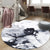 Black and White Bedroom Rug Modern Abstract Oil Painting Pattern Area Rug Polyester Anti-Slip Washable Carpet Black-White Design 3 Clearhalo 'Area Rug' 'Modern' 'Rugs' Rug' 1636022