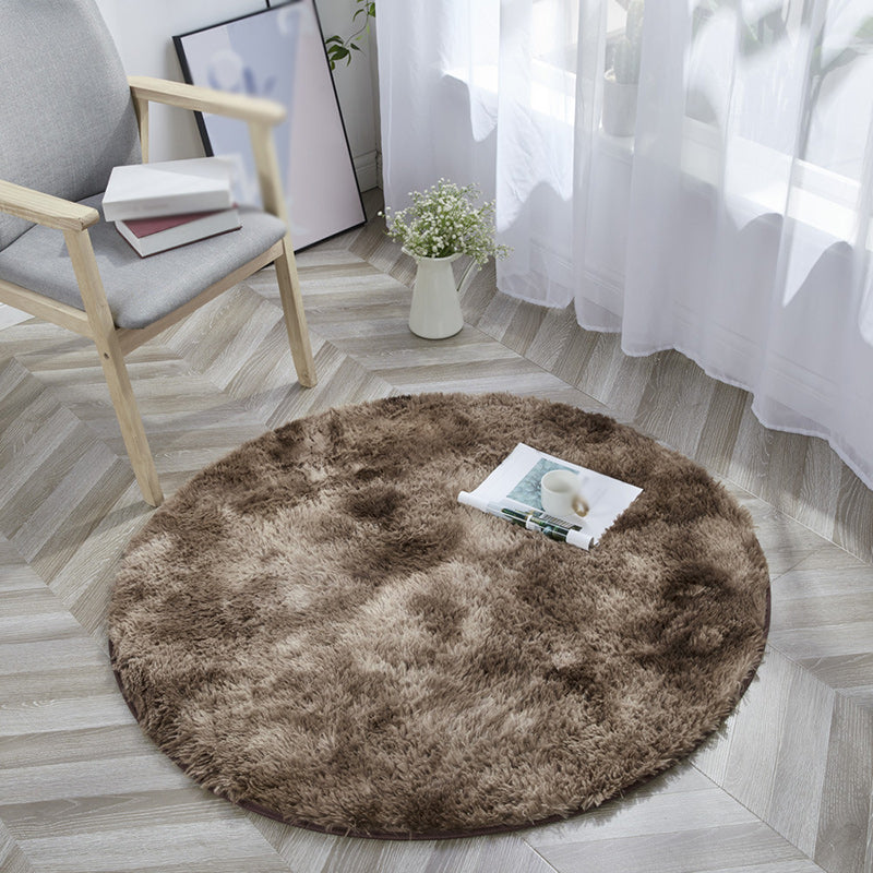 Brown and Grey Bedroom Rug Casual Ikat Pattern Area Rug Polyester Stain-Resistant Machine Washable Carpet Brown Clearhalo 'Area Rug' 'Casual' 'Rugs' Rug' 1636350