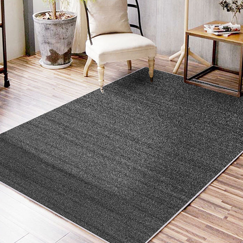 Stylish Solid Color Rug Blue and Orange Casual Rug Synthetic Washable Anti-Slip Backing Area Rug for Living Room Black Clearhalo 'Area Rug' 'Casual' 'Rugs' Rug' 1636542