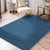 Stylish Solid Color Rug Blue and Orange Casual Rug Synthetic Washable Anti-Slip Backing Area Rug for Living Room Blue Clearhalo 'Area Rug' 'Casual' 'Rugs' Rug' 1636549