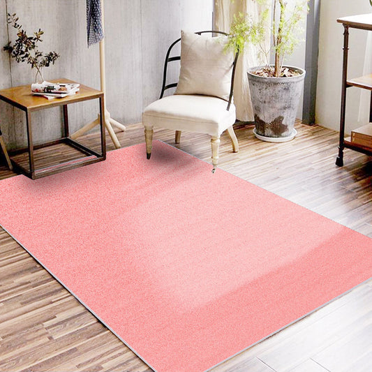 Stylish Solid Color Rug Blue and Orange Casual Rug Synthetic Washable Anti-Slip Backing Area Rug for Living Room Pink Clearhalo 'Area Rug' 'Casual' 'Rugs' Rug' 1636567