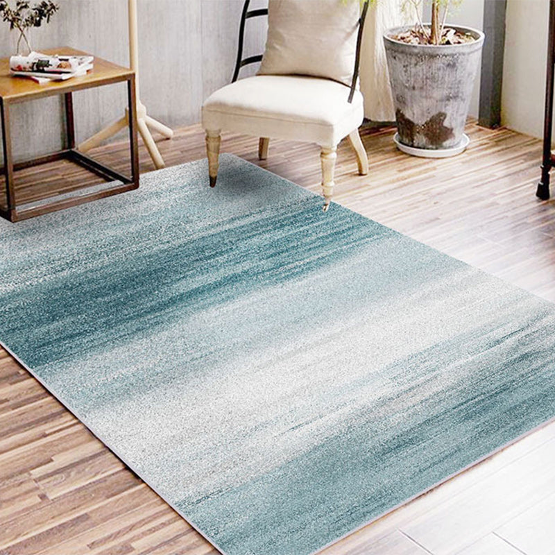 Unique Ombre Rug Grey and Yellow Casual Rug Synthetic Washable Anti-Slip Backing Area Rug for Living Room Blue Clearhalo 'Area Rug' 'Casual' 'Rugs' Rug' 1636594