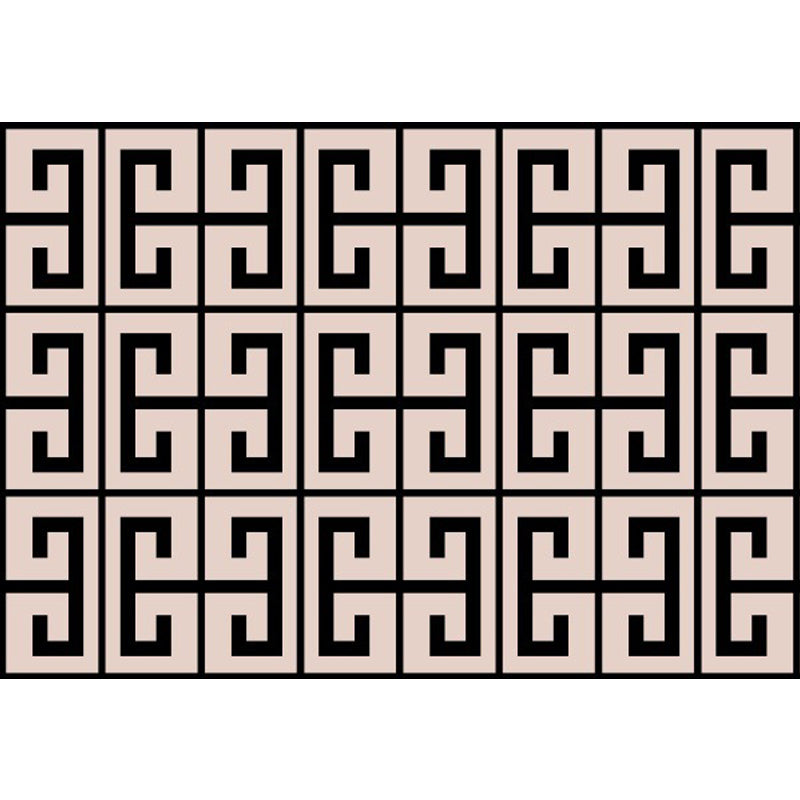 Brown Bedroom Rug Modern Geometry Pattern Area Rug Polyester Anti-Slip Backing Washable Carpet Clearhalo 'Area Rug' 'Modern' 'Rugs' Rug' 1636740