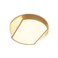 Iron Geometric Ceiling Lamp Contemporary LED Gold Flush Mount Fixture in Warm/White Light, 18"/21.5" Wide Clearhalo 'Ceiling Lights' 'Close To Ceiling Lights' 'Close to ceiling' 'Flush mount' Lighting' 1637160