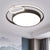 Black/White Slim Drum Ceiling Lamp Nordic Style LED Metal Flush Mount Fixture in Warm/White Light, 16.5"/20.5" Width Black Clearhalo 'Ceiling Lights' 'Close To Ceiling Lights' 'Close to ceiling' 'Flush mount' Lighting' 1637167