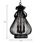 3 Lights Pendant Chandelier Loft Style Gourd-Like Metal Candle Hanging Lamp Kit in Black Clearhalo 'Cast Iron' 'Ceiling Lights' 'Chandeliers' 'Industrial Chandeliers' 'Industrial' 'Metal' 'Middle Century Chandeliers' 'Rustic Chandeliers' 'Tiffany' Lighting' 1637492