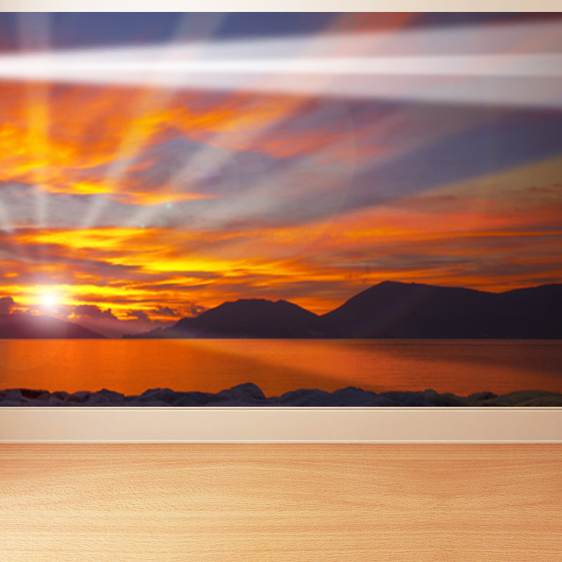 Extra Large Lighthouse Mural Light Color Non-Woven Wall Art for Home Decor, Personalised Clearhalo 'Wall Decor' 'Wall Mural' 1637555