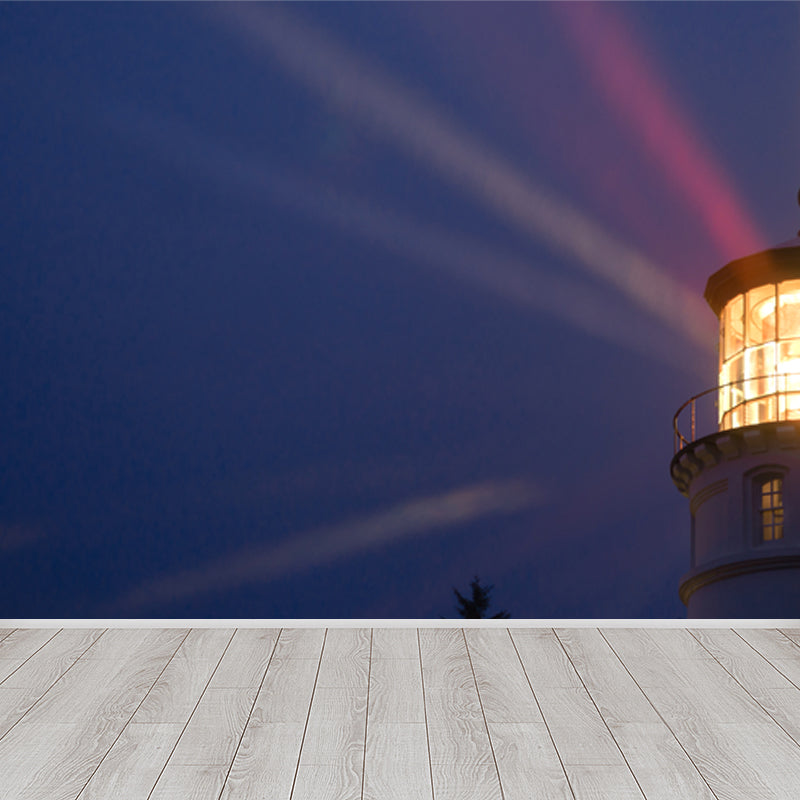 Extra Large Lighthouse Mural Light Color Non-Woven Wall Art for Home Decor, Personalised Clearhalo 'Wall Decor' 'Wall Mural' 1637559
