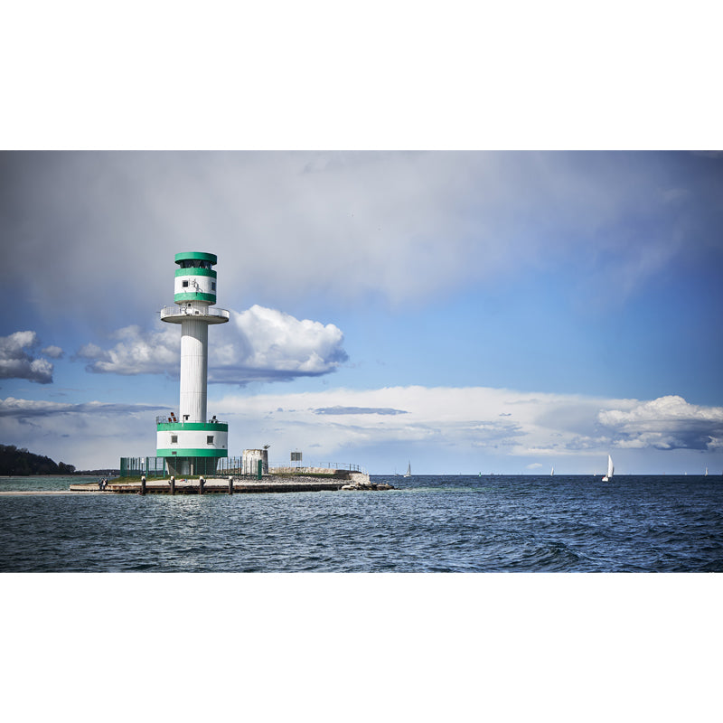 Photography Style Beacon Mural for Living Room, Light Color, Custom Size Available Clearhalo 'Wall Decor' 'Wall Mural' 1637581