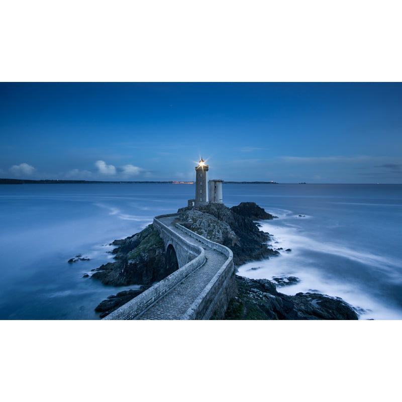 Photography Style Beacon Mural for Living Room, Light Color, Custom Size Available Clearhalo 'Wall Decor' 'Wall Mural' 1637591