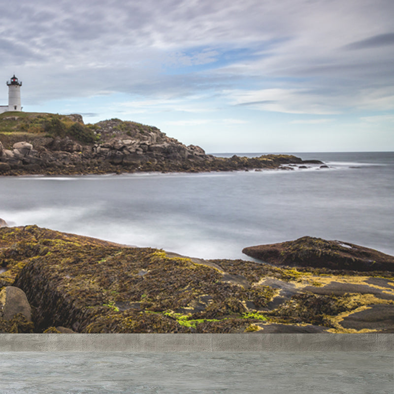 Stain Resistant Beacon Mural Decal Non-Woven Nautical Wall Decor for Girls Bedroom Clearhalo 'Wall Decor' 'Wall Mural' 1637600