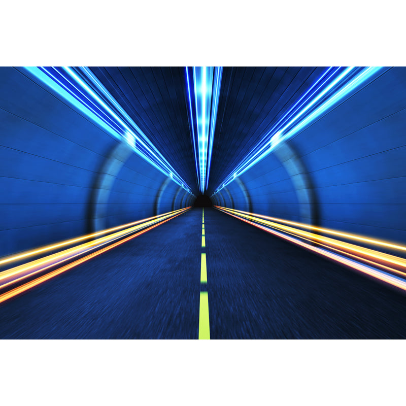 Stain-Proof 3D Effect Tunnel Mural Non-Woven Texture Novelty Wall Decor for Boys Room Clearhalo 'Wall Decor' 'Wall Mural' 1637811