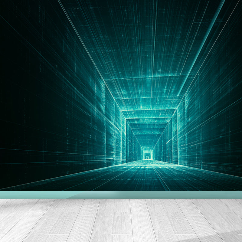 Photography Style 3D View Mural for Living Room, Dark Color, Custom Size Available Clearhalo 'Wall Decor' 'Wall Mural' 1637819