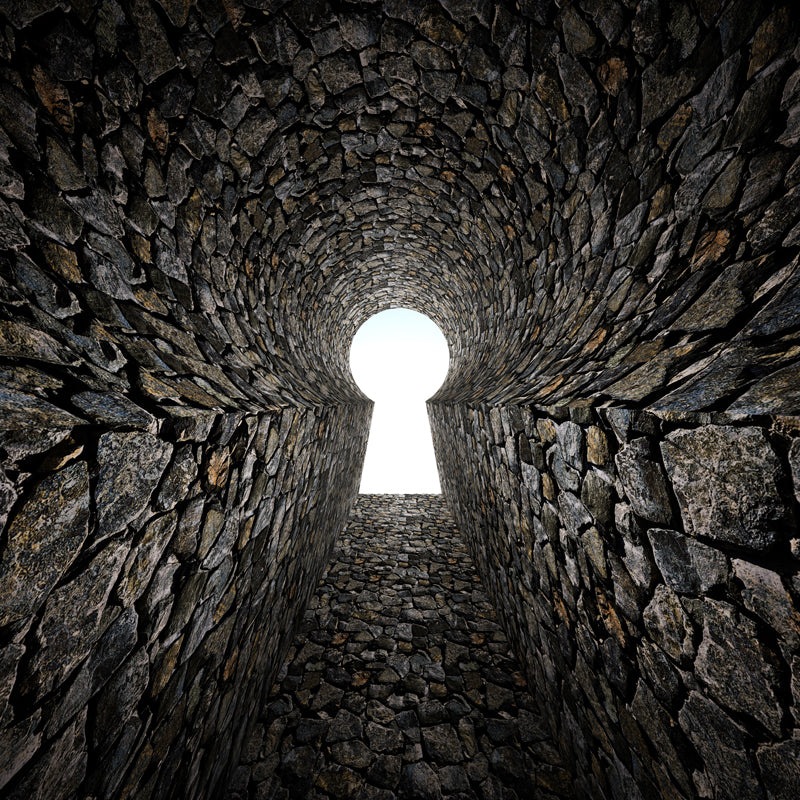 Giant Creative Wall Mural in Dark Color 3D Space Extension Wall Decor, Personalise Clearhalo 'Wall Decor' 'Wall Mural' 1637841