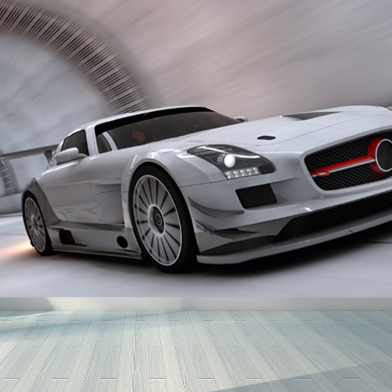 Full Size Photography Creative Mural Decal with Three-Dimensional Space in Dark Color Clearhalo 'Wall Decor' 'Wall Mural' 1637855