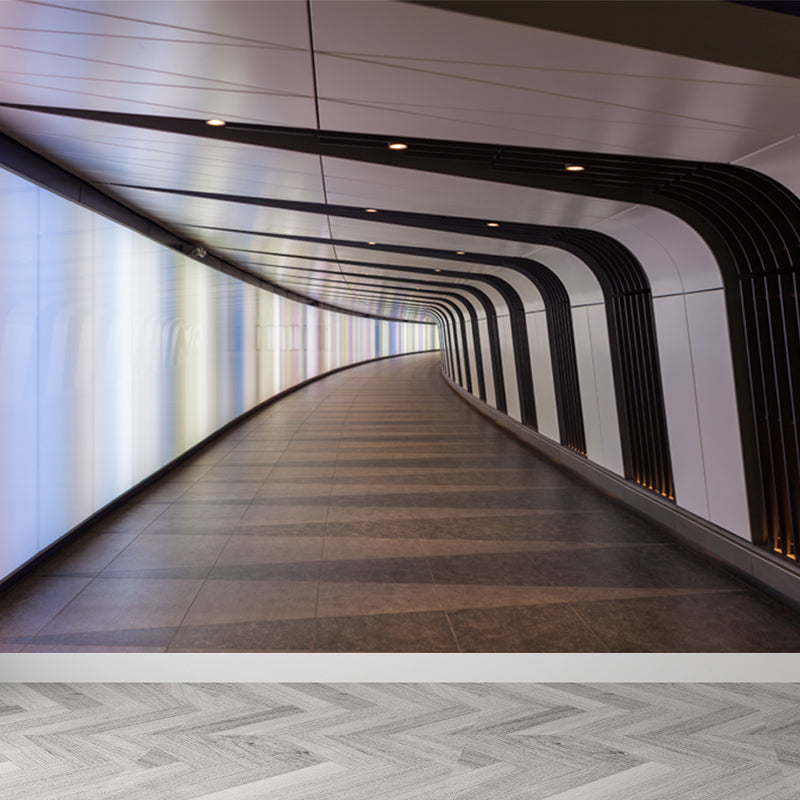 Full Size Photography Creative Mural Decal with Three-Dimensional Space in Dark Color Clearhalo 'Wall Decor' 'Wall Mural' 1637869