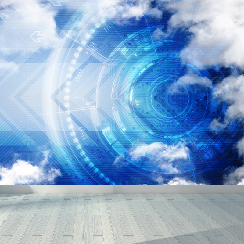 Abstract Mural Decal Modern Decorative Dining Room Wall Covering, Made to Measure Clearhalo 'Wall Decor' 'Wall Mural' 1637920