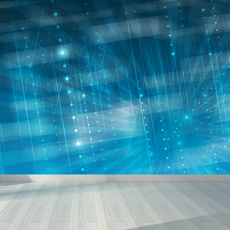 Illustration Style Abstract Mural Decal for Girls Bedroom, Dark Color, Custom Printed Clearhalo 'Wall Decor' 'Wall Mural' 1637929