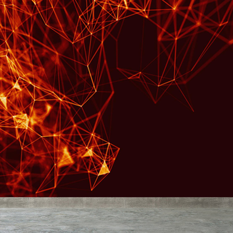 Extra Large Abstract Mural Dark Color Non-Woven Wall Art for Indoor Decor, Custom Clearhalo 'Wall Decor' 'Wall Mural' 1637959