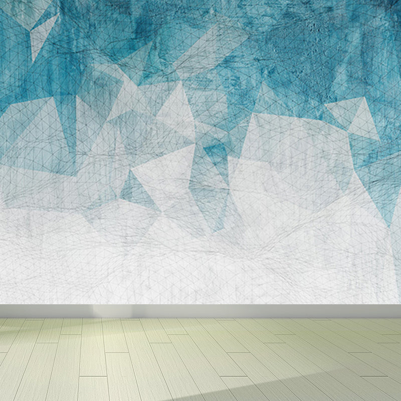 Geometric Mural Wallpaper Modern Non-Woven Texture Wall Covering in Pastel Color Clearhalo 'Wall Decor' 'Wall Mural' 1637970