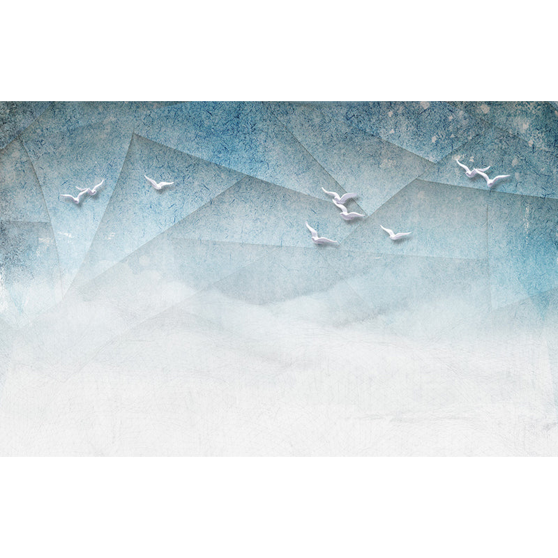 Geometric Mural Wallpaper Modern Non-Woven Texture Wall Covering in Pastel Color Clearhalo 'Wall Decor' 'Wall Mural' 1637976