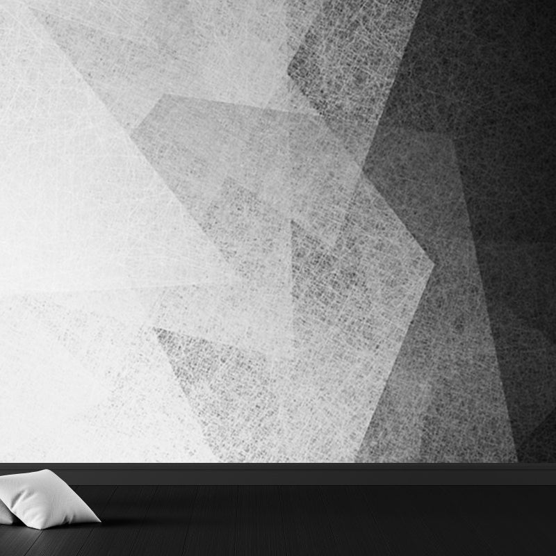 Geometric Mural Wallpaper Modern Non-Woven Texture Wall Covering in Pastel Color Clearhalo 'Wall Decor' 'Wall Mural' 1637980