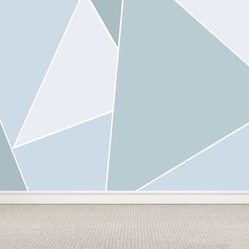 Stacked Triangle Pattern Wall Mural Contemporary Non-Woven Material Wall Covering Clearhalo 'Wall Decor' 'Wall Mural' 1637994