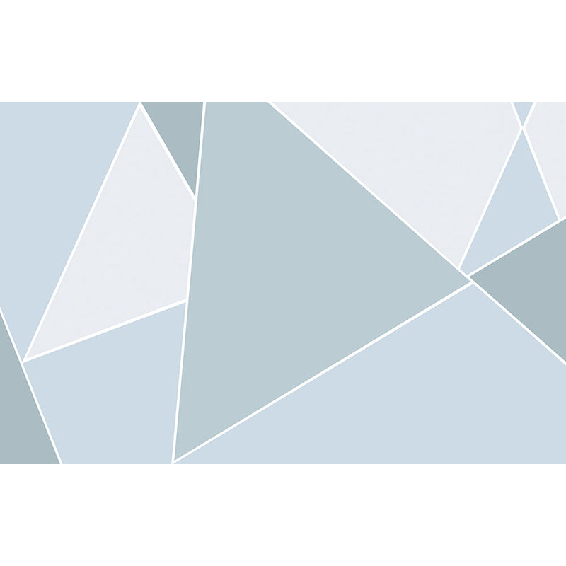 Stacked Triangle Pattern Wall Mural Contemporary Non-Woven Material Wall Covering Clearhalo 'Wall Decor' 'Wall Mural' 1637996