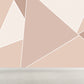 Stacked Triangle Pattern Wall Mural Contemporary Non-Woven Material Wall Covering Light Apricot Clearhalo 'Wall Decor' 'Wall Mural' 1637998