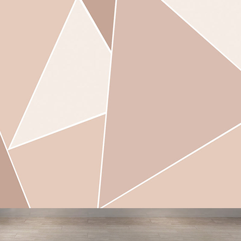 Stacked Triangle Pattern Wall Mural Contemporary Non-Woven Material Wall Covering Clearhalo 'Wall Decor' 'Wall Mural' 1637999