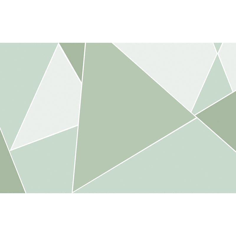 Stacked Triangle Pattern Wall Mural Contemporary Non-Woven Material Wall Covering Clearhalo 'Wall Decor' 'Wall Mural' 1638006