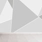 Geometry Mural Decal Modern Decorative Dining Room Wall Decor, Custom Size Available Grey Clearhalo 'Wall Decor' 'Wall Mural' 1638008