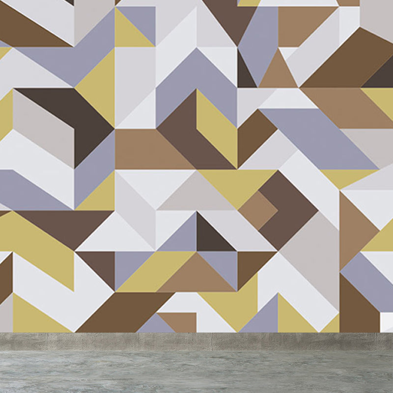 Geometry Mural Decal Modern Decorative Dining Room Wall Decor, Custom Size Available Clearhalo 'Wall Decor' 'Wall Mural' 1638019