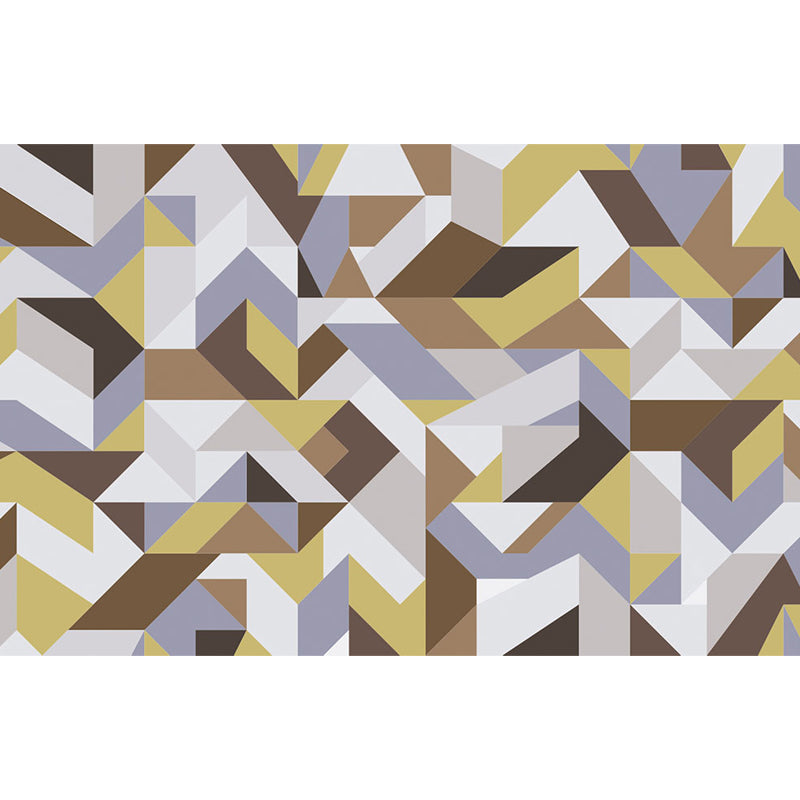 Geometry Mural Decal Modern Decorative Dining Room Wall Decor, Custom Size Available Clearhalo 'Wall Decor' 'Wall Mural' 1638021