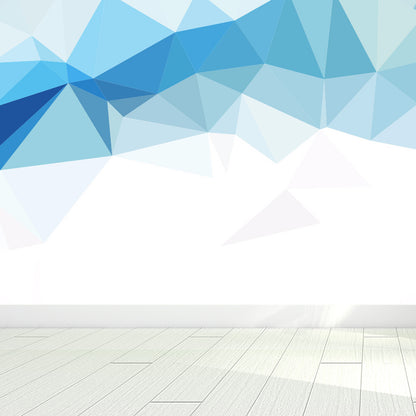 Soft Color Modern Mural Decal Huge Diamond Pattern Wall Covering for Living Room Dark Blue Clearhalo 'Wall Decor' 'Wall Mural' 1638048