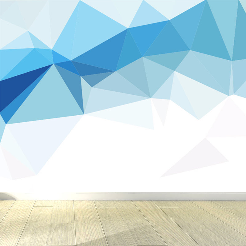 Soft Color Modern Mural Decal Huge Diamond Pattern Wall Covering for Living Room Clearhalo 'Wall Decor' 'Wall Mural' 1638049