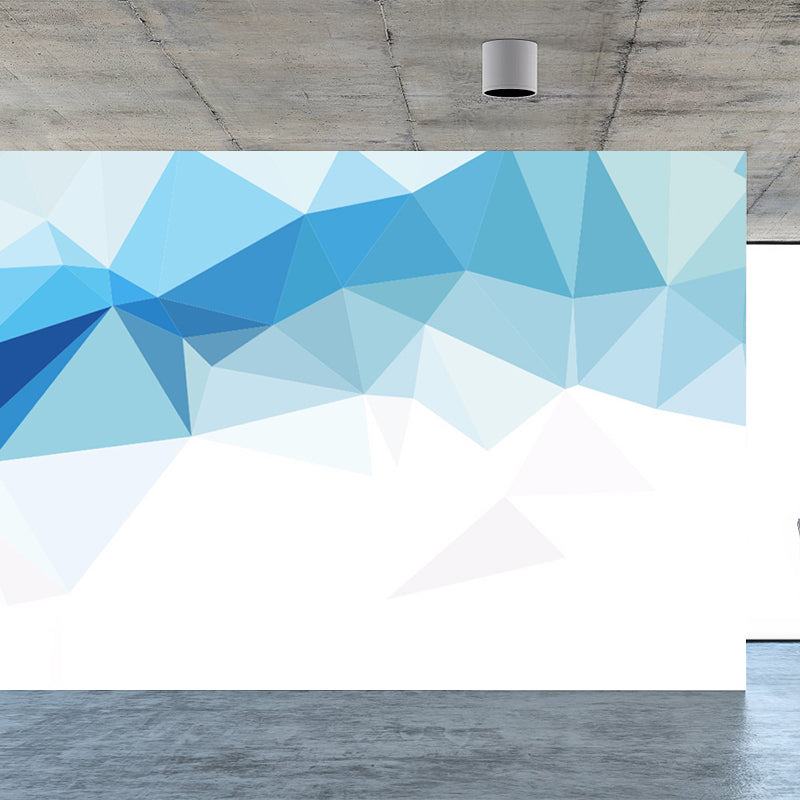 Soft Color Modern Mural Decal Huge Diamond Pattern Wall Covering for Living Room Clearhalo 'Wall Decor' 'Wall Mural' 1638050