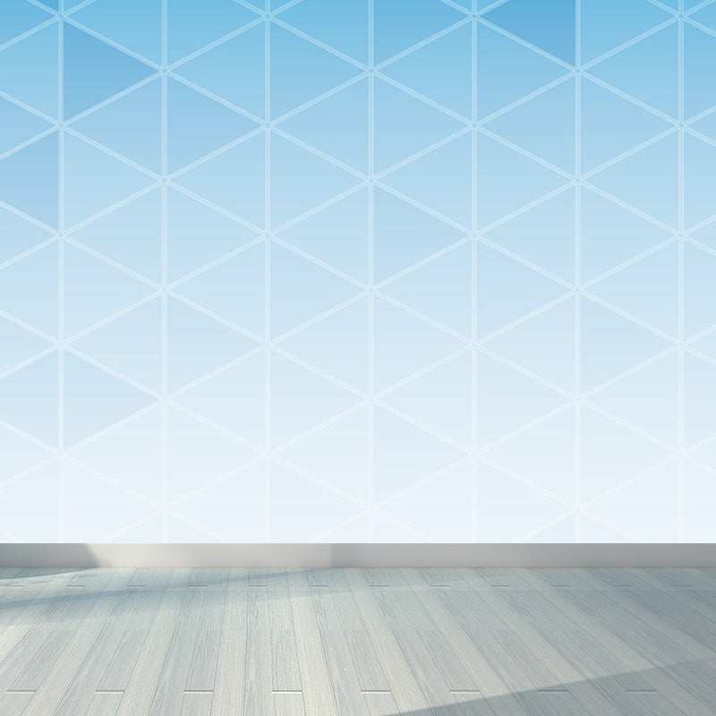 Soft Color Modern Mural Decal Huge Diamond Pattern Wall Covering for Living Room Clearhalo 'Wall Decor' 'Wall Mural' 1638054