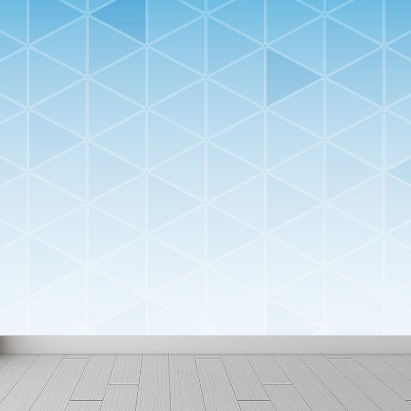 Soft Color Modern Mural Decal Huge Diamond Pattern Wall Covering for Living Room Clearhalo 'Wall Decor' 'Wall Mural' 1638055