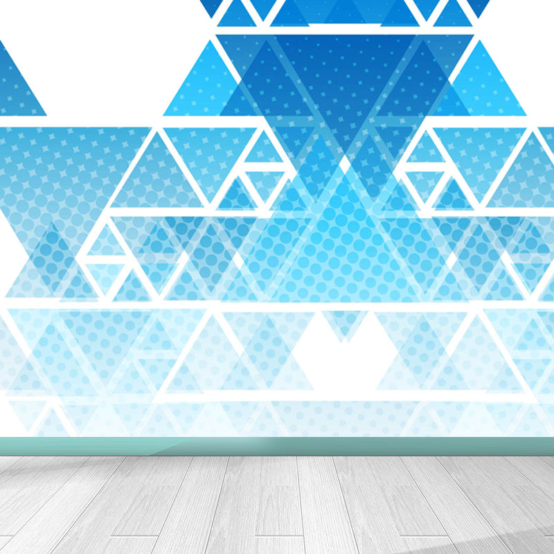 Soft Color Modern Mural Decal Huge Diamond Pattern Wall Covering for Living Room Clearhalo 'Wall Decor' 'Wall Mural' 1638059