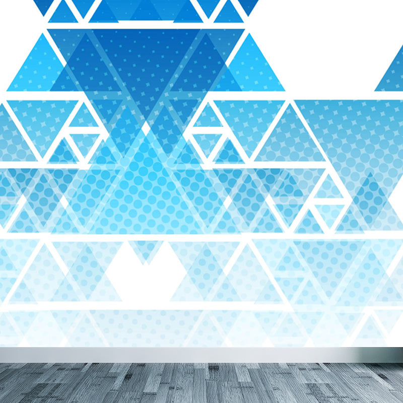 Soft Color Modern Mural Decal Huge Diamond Pattern Wall Covering for Living Room Clearhalo 'Wall Decor' 'Wall Mural' 1638060