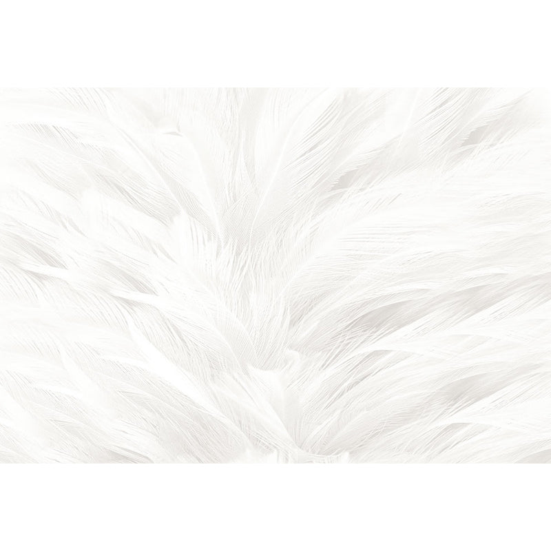 Stacked Bird Feather Mural Wallpaper Contemporary Non-Woven Texture Wall Covering Clearhalo 'Wall Decor' 'Wall Mural' 1638081