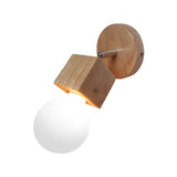 Black/White 1 Head Wall Light Sconce Industrial Style Wood Squared Wall Mount Light with Circular Backplate Clearhalo 'Industrial wall lights' 'Industrial' 'Middle century wall lights' 'Rustic wall lights' 'Tiffany' 'Wall Lamps & Sconces' 'Wall Lights' Lighting' 163811