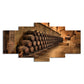 Modern Stacked Wine Barrels Art Print Brown Multi-Piece Wall Decoration for Kitchen Clearhalo 'Art Gallery' 'Canvas Art' 'Contemporary Art Gallery' 'Modern' Arts' 1638313